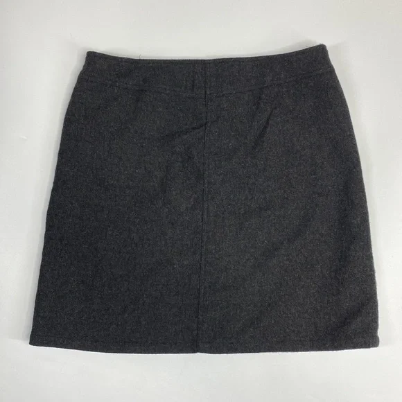 Vintage American Eagle Black Wool Blend Pencil Skirt Korea Size 8 - Picture 2 of 9
